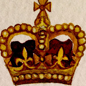 Naval calligraphy detail